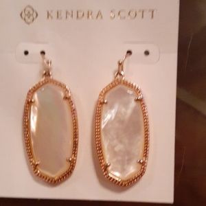 Kendra Scott mother of pearl earrings